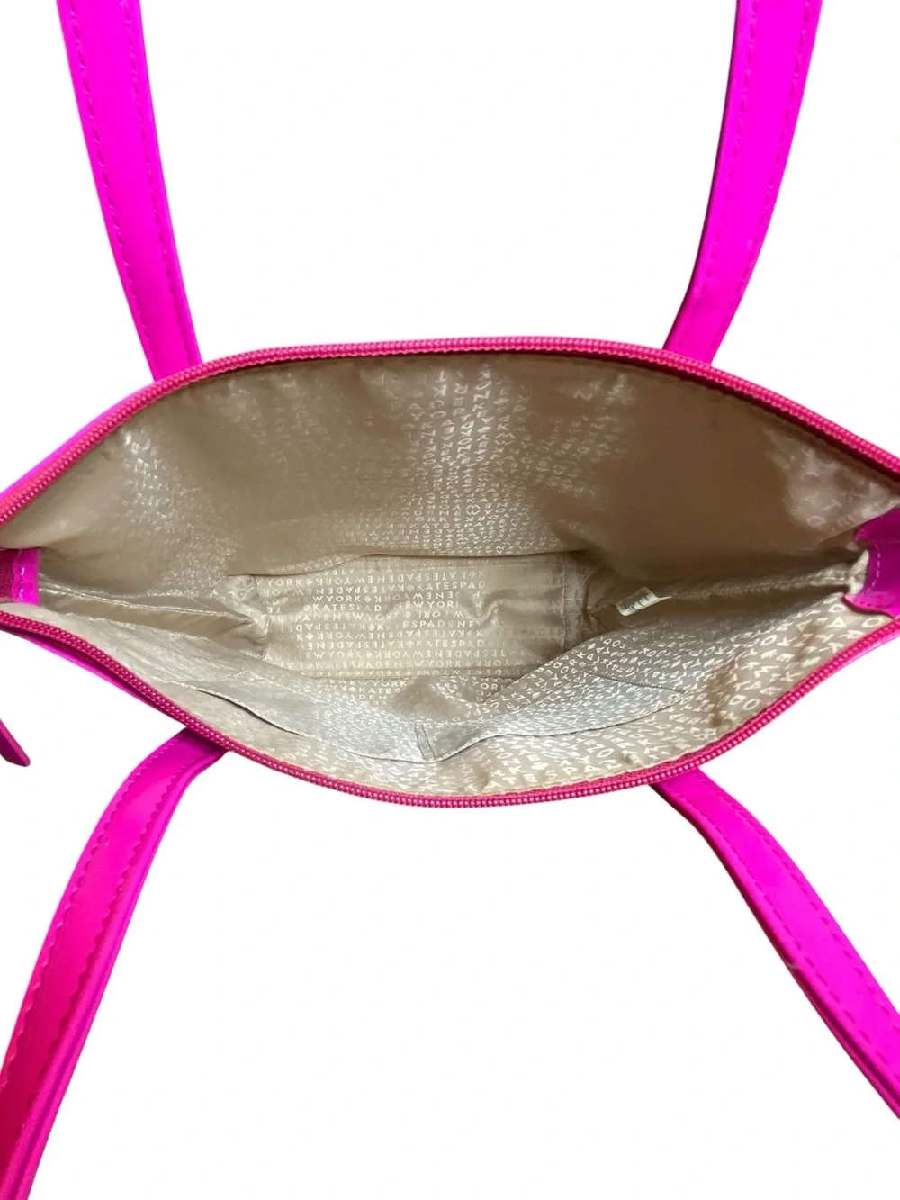 Kate Spade Pink Embossed Patent Leather Tote Shoulder bag